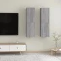 Muebles para TV de pared 2 uds gris Sonoma 30,5x30x110 cm de vidaXL, Muebles TV - Ref: Foro24-826679, Precio: 84,48 €, Descue...