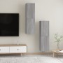 Muebles para TV de pared 2 uds gris Sonoma 30,5x30x110 cm de vidaXL, Muebles TV - Ref: Foro24-826679, Precio: 85,55 €, Descue...