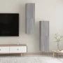 Muebles para TV de pared 2 uds gris Sonoma 30,5x30x110 cm de vidaXL, Muebles TV - Ref: Foro24-826679, Precio: 84,48 €, Descue...