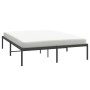 Estructura de cama de metal negro 160x200 cm de vidaXL, Camas y somieres - Ref: Foro24-350849, Precio: 128,72 €, Descuento: %