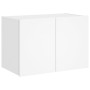 Mueble de TV de pared con luces LED blanco 60x35x41 cm en Muebles TV | Comprar online en Foru.es