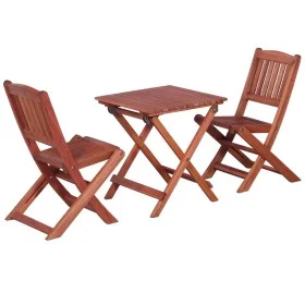 Set de bistró para niños 3 pzas madera maciza de eucalipto de vidaXL, Conjuntos de jardín - Ref: Foro24-45586, Precio: 74,52 ...
