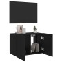 Mueble de TV de pared con luces LED negro 60x35x41 cm en Muebles TV | Comprar online en Foru.es
