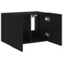 Mueble de TV de pared con luces LED negro 60x35x41 cm en Muebles TV | Comprar online en Foru.es