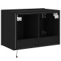 Mueble de TV de pared con luces LED negro 60x35x41 cm en Muebles TV | Comprar online en Foru.es