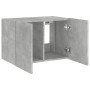 Mueble de TV de pared con luces LED gris hormigón 60x35x41 cm en Muebles TV | Comprar online en Foru.es