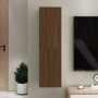 Mueble para TV de pared color roble marrón 30,5x30x110 cm de vidaXL, Muebles TV - Ref: Foro24-826680, Precio: 50,53 €, Descue...
