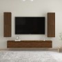 Mueble para TV de pared color roble marrón 30,5x30x110 cm de vidaXL, Muebles TV - Ref: Foro24-826680, Precio: 50,53 €, Descue...