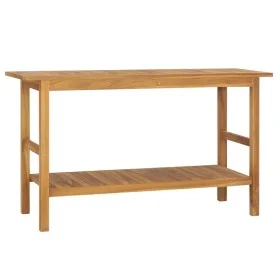 Mueble de baño madera maciza de teca 132x45x75 cm de vidaXL, Tocadores de baño - Ref: Foro24-318482, Precio: 217,72 €, Descue...