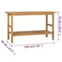 Mueble de baño madera maciza de teca 132x45x75 cm de vidaXL, Tocadores de baño - Ref: Foro24-318482, Precio: 217,72 €, Descue...