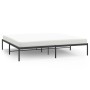 Estructura de cama de metal negro 183x213 cm de vidaXL, Camas y somieres - Ref: Foro24-350851, Precio: 101,81 €, Descuento: %