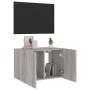 Mueble de TV de pared con luces LED gris Sonoma 60x35x41 cm en Muebles TV | Comprar online en Foru.es