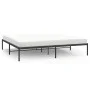 Estructura de cama de metal negro 193x203 cm de vidaXL, Camas y somieres - Ref: Foro24-350852, Precio: 95,09 €, Descuento: %