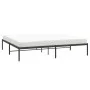 Estructura de cama de metal negro 193x203 cm de vidaXL, Camas y somieres - Ref: Foro24-350852, Precio: 95,09 €, Descuento: %
