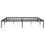 Estructura de cama de metal negro 193x203 cm de vidaXL, Camas y somieres - Ref: Foro24-350852, Precio: 95,09 €, Descuento: %