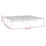 Estructura de cama de metal negro 193x203 cm de vidaXL, Camas y somieres - Ref: Foro24-350852, Precio: 96,55 €, Descuento: %