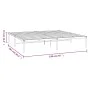 Estructura de cama de metal negro 193x203 cm de vidaXL, Camas y somieres - Ref: Foro24-350852, Precio: 95,09 €, Descuento: %