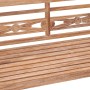 Banco Batavia madera de teca maciza blanco lavado 120 cm de vidaXL, Bancos de jardín - Ref: Foro24-316035, Precio: 225,93 €, ...