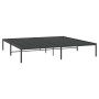 Estructura de cama de metal negro 200x200 cm de vidaXL, Camas y somieres - Ref: Foro24-350853, Precio: 100,58 €, Descuento: %