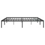 Estructura de cama de metal negro 200x200 cm de vidaXL, Camas y somieres - Ref: Foro24-350853, Precio: 100,58 €, Descuento: %