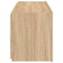 Mueble de TV de pared con luces LED roble Sonoma 100x35x41 cm en Muebles TV | Comprar online en Foru.es