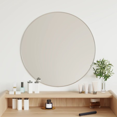 Espejo de pared redondo plateado Ø 60 cm de vidaXL, Espejos - Ref: Foro24-348177, Precio: 40,31 €, Descuento: %