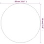 Espejo de pared redondo plateado Ø 60 cm de vidaXL, Espejos - Ref: Foro24-348177, Precio: 40,31 €, Descuento: %
