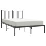 Estructura de cama con cabecero metal negro 120x200 cm de vidaXL, Camas y somieres - Ref: Foro24-350862, Precio: 97,91 €, Des...