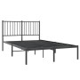 Estructura de cama con cabecero metal negro 120x200 cm de vidaXL, Camas y somieres - Ref: Foro24-350862, Precio: 97,91 €, Des...