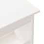 Banco de recibidor madera maciza de pino blanco 160x28x45 cm en Bancos para recibidores y almacenamiento | Comprar online en For