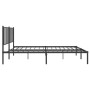 Estructura de cama con cabecero metal negro 120x200 cm de vidaXL, Camas y somieres - Ref: Foro24-350862, Precio: 97,91 €, Des...