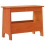 Banco de recibidor madera maciza pino marrón cera 60x28x45 cm en Bancos para recibidores y almacenamiento | Comprar online en Fo