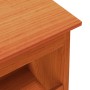 Banco de recibidor madera maciza pino marrón cera 60x28x45 cm en Bancos para recibidores y almacenamiento | Comprar online en Fo