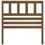 Cabecero de cama madera maciza de pino marrón miel 106x4x100 cm de vidaXL, Cabeceros y pies de cama - Ref: Foro24-814132, Pre...