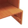 Mueble zapatero madera maciza de pino marrón cera 52x30x104 cm en Zapateros y organizadores de calzado | Comprar online en Foru.