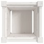 Jardinera de madera maciza de pino blanca 31x31x31 cm en Macetas y jardineras | Comprar online en Foru.es