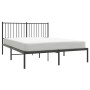 Estructura de cama con cabecero metal negro 140x190 cm de vidaXL, Camas y somieres - Ref: Foro24-350864, Precio: 89,37 €, Des...
