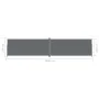 Toldo lateral retráctil antracita 220x1000 cm de vidaXL, Sombrillas - Ref: Foro24-318050, Precio: 207,21 €, Descuento: %