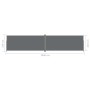 Toldo lateral retráctil antracita 220x1000 cm de vidaXL, Sombrillas - Ref: Foro24-318050, Precio: 207,29 €, Descuento: %
