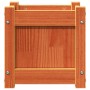 Jardineras de exterior 2 uds madera maciza de pino marrón cera en Macetas y jardineras | Comprar online en Foru.es