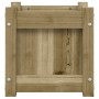 Jardineras de exterior 2 unidades madera impregnada de pino en Macetas y jardineras | Comprar online en Foru.es
