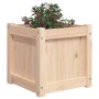 Jardinera madera maciza de pino 40x40x40 cm en Macetas y jardineras | Comprar online en Foru.es