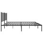 Estructura de cama con cabecero metal negro 140x200 cm de vidaXL, Camas y somieres - Ref: Foro24-350865, Precio: 101,94 €, De...
