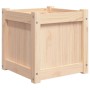 Jardinera madera maciza de pino 40x40x40 cm en Macetas y jardineras | Comprar online en Foru.es