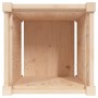 Jardinera madera maciza de pino 40x40x40 cm en Macetas y jardineras | Comprar online en Foru.es