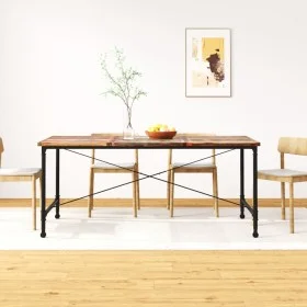 Recycled solid wood dining table 180 cm by vidaXL, Kitchen and dining tables - Ref: Foro24-243995, Price: 309,11 €, Discount: %