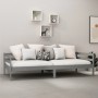 Sofá cama de madera maciza de pino gris 90x200 cm de vidaXL, Camas y somieres - Ref: Foro24-806932, Precio: 112,86 €, Descuen...