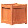 Jardineras de exterior 2 uds madera maciza de pino marrón cera en Macetas y jardineras | Comprar online en Foru.es