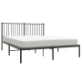 Estructura de cama con cabecero metal negro 150x200 cm de vidaXL, Camas y somieres - Ref: Foro24-350866, Precio: 124,42 €, De...