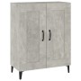 Aparador de madera contrachapada gris hormigón 69,5x34x90 cm de vidaXL, Aparadores - Ref: Foro24-812145, Precio: 69,99 €, Des...